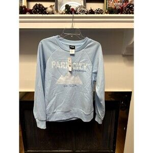 Women's Medium Light Blue Special Thanks Sweatshirt - New with Tags